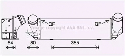 AVA QUALITY COOLING bw4562 -  Интеркулер